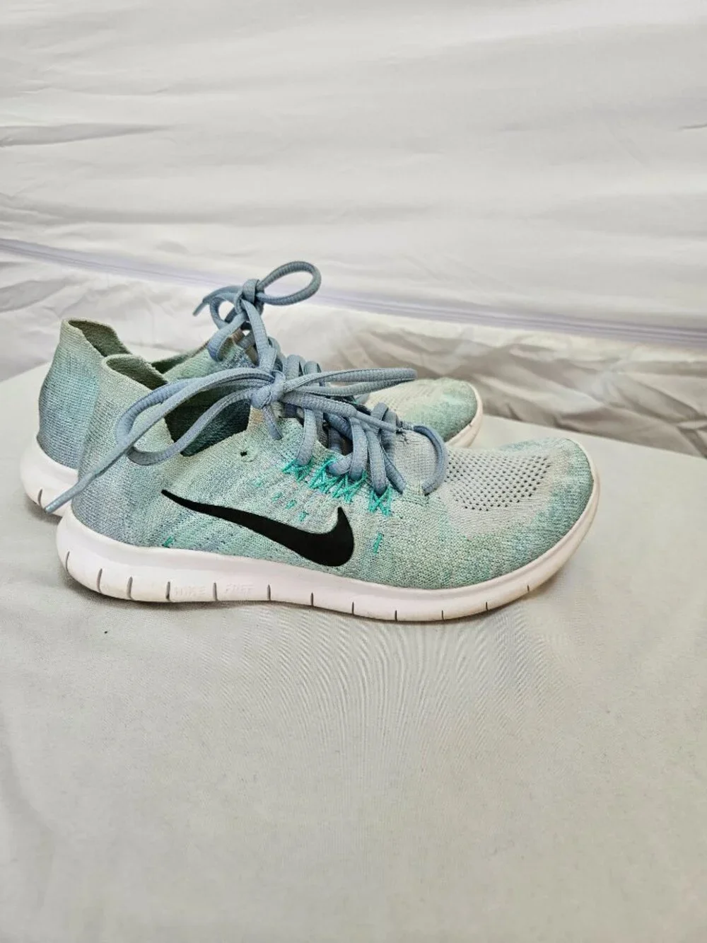 Nike Free Run 5.0 Women's Running Shoes Blue & Green Gradient Sneakers